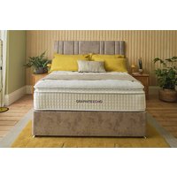 Sleepeezee Graphite Echo 4700 Memory Hybrid Mattress + Premium Divan Bed, Bednextday_Teal, End Opening Ottoman, Super King