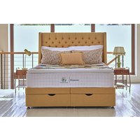 Sleepeezee Campaign for Wool Luxe 3700 Mattress + Premium Divan Bed, Bednextday_Teal, 2 Drawers, Super King