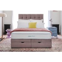 Sleepeezee Cool Refresh 1600 Memory Hybrid Mattress + Premium Divan Bed, Bednextday_Marine, 2 Drawers, Super King