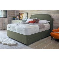 Rest Assured British Wool 2000 Pocket Firmer Mattress + Premium Divan Bed, Bednextday_Carbon, 4 Drawers, Double