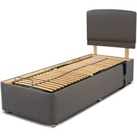 Uplift� Adjustable Bed, Bednextday_Teal, 2 Drawers, Adjustable Double