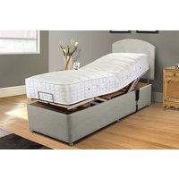 Uplift� Align Ortho 1000 Pocket Wool Adjustable Bed and Mattress Set, Bednextday_Silver, 2 Drawers, Adjustable Double