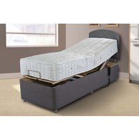 Uplift� Inspire Memory Hybrid Adjustable Bed and Mattress Set, Bednextday_Mink, No Storage, Adjustable Single