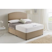 Silentnight Essentials Memory Mirapocket 1000 Mattress + Premium Divan Bed, Bednextday_Silver, 2 Drawers, Double