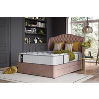Sealy Webber Elevate Ultra Posturepedic Mattress + Premium Divan Bed, Bednextday_Silver, 2 Drawers, Double