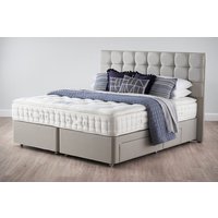 Hypnos Pillow Top Stellar Superior Mattress + Premium Divan Bed, Mink, No Drawer, Super King