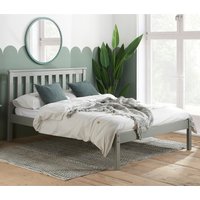 Denver - Double - Grey - Solid Pine Wood - 4ft6 - Happy Beds