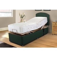 Uplift� Rejuvenate 1000 Pocket Wool Adjustable Bed and Mattress Set, Silver, 4 Drawer, 75x200