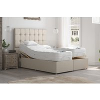 Uplift� Revitalise Cool Gel Hybrid Adjustable Bed and Mattress Set, Mink, No Drawer, 90x200