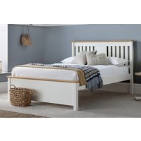 Amelia White Oak Bed, 2 Drawer, Double
