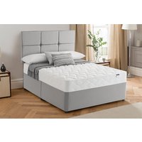Silentnight Double Sided Miracoil Mattress + Premium Divan Bed, Cream, No Drawer, Super King