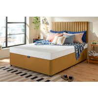 Silentnight Comfort Gel Memory Foam Mattress + Premium Divan Bed, Carbon, 4 Drawer, Double
