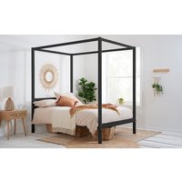 Birlea Mercia Four Poster Bed Frame, King Size, White