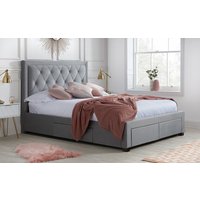 Birlea Woodbury Fabric Bed Frame, Superking