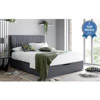 Elle Decoration Model 1 Ottoman Bed Frame, Double, Grey