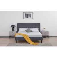 Novo Paige Fabric Bed Frame, King Size