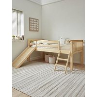 Very Home Novara Mid Sleeper Bed With Slide - With Mattress Options (Buy &Amp; Save!)  - Bunk Bed With Standard Mattress
