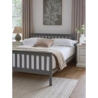 Very Home Dawson Wooden Bed With Mattress Options (Buy &Amp; Save!) - Grey - Bed Frame With Microquilt Mattress