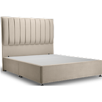 Hebden Bed Vanilla - King / 2 Drawer / Chrome