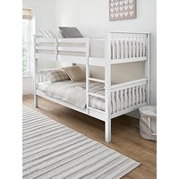 Very Home Novara Bunk Bed With Mattress Options (Buy &Amp; Save!) - White - Fsc&Reg; Certified - Bunk Bed Frame With 2 Standard Mattresses