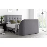 Novo Falcini TV Ottoman Bed Frame, Superking, Marbella Grey