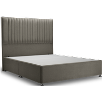 Camden Bed Urban Grey - Single / Side Ottoman / Chrome