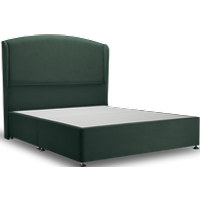 Melrose Bed Moss Green - Single / No Storage / Dark Wood