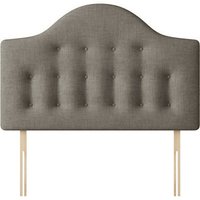 Victor - King Size - Buttoned Headboard - Dark Grey - Fabric - 5ft - Happy Beds