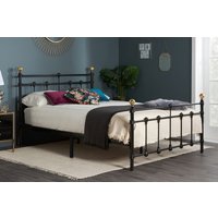 Birlea Atlas Metal Bed, Black, Single