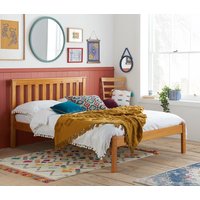 Denver - Double Antique Solid Pine Wooden Bed Frame - 4ft6 - Happy Beds